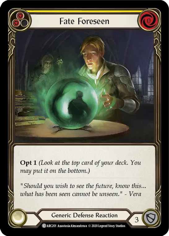 Fate Foreseen — Arcane Rising - Unlimited — Rainbow Foil