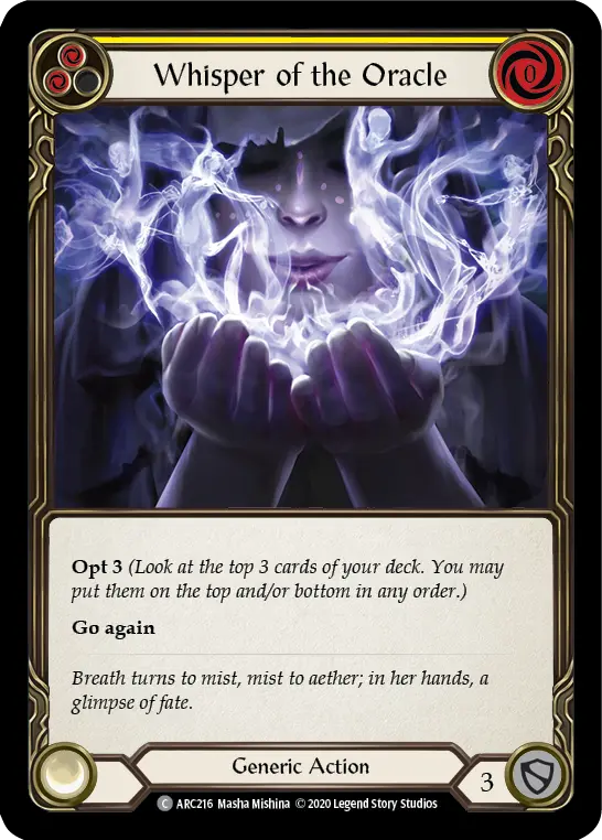 Whisper of the Oracle — Arcane Rising - Unlimited — Rainbow Foil