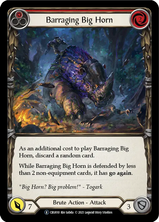 Barraging Big Horn — Crucible of War - Unlimited — Rainbow Foil