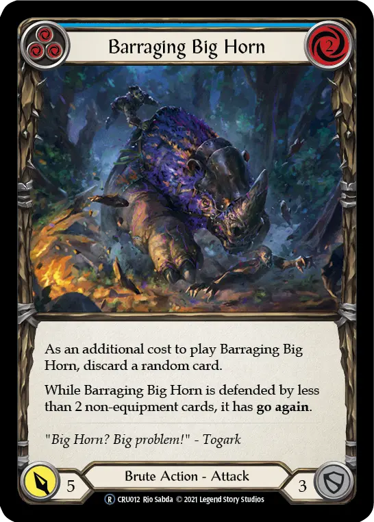 Barraging Big Horn — Crucible of War - Unlimited — Rainbow Foil
