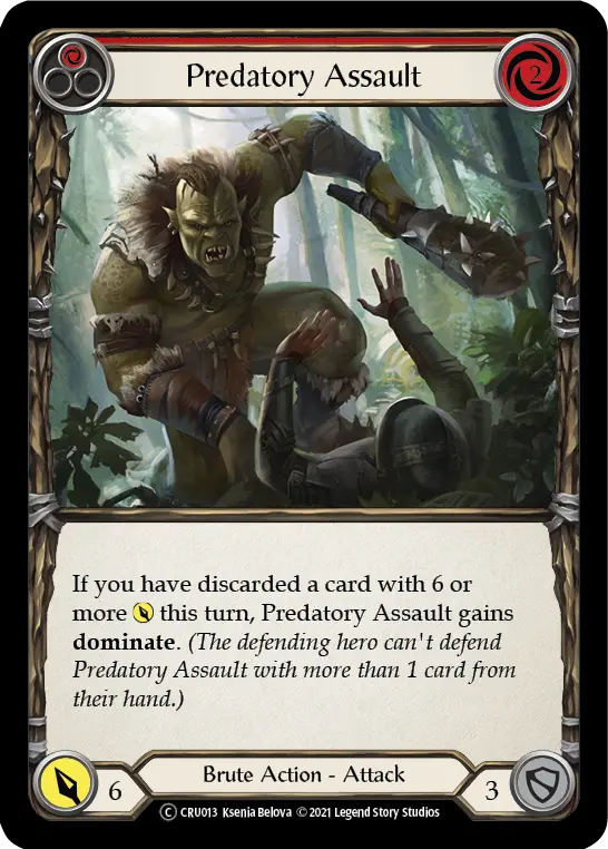 Predatory Assault — Crucible of War - Unlimited — Rainbow Foil