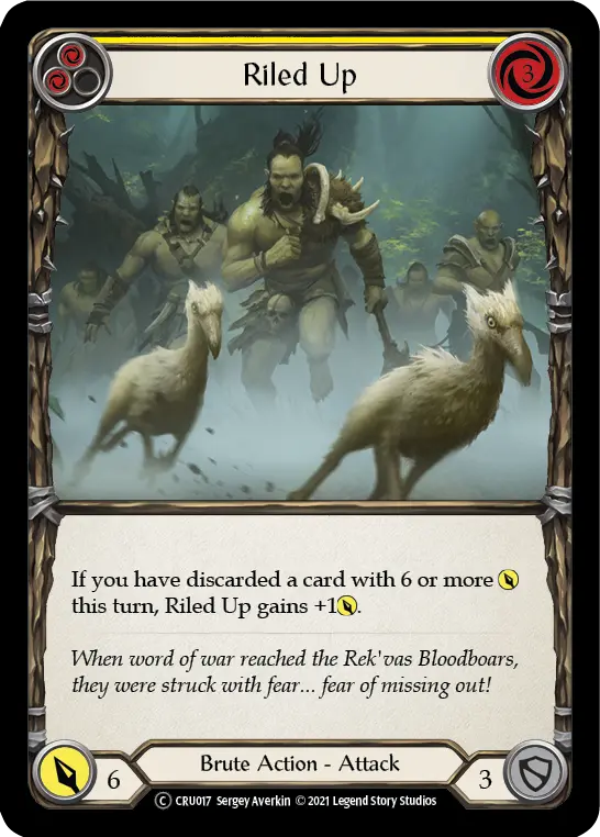 Riled Up — Crucible of War - Unlimited — Rainbow Foil