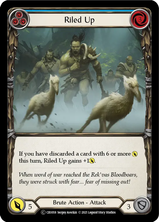Riled Up — Crucible of War - Unlimited — Rainbow Foil