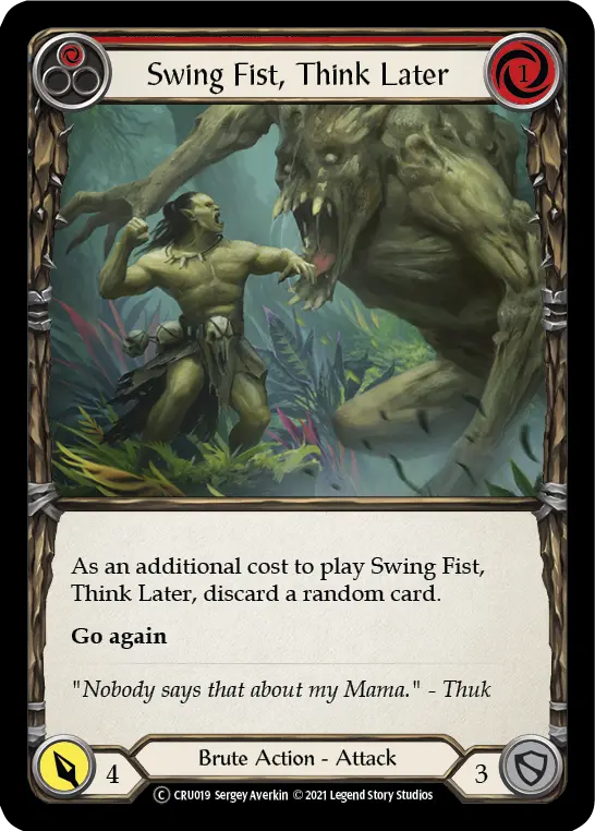 Swing Fist, Think Later — Crucible of War - Unlimited — Rainbow Foil