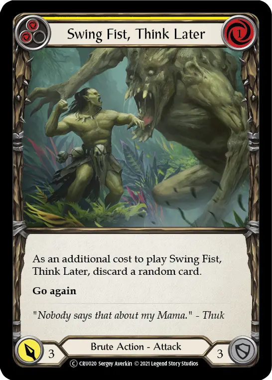 Swing Fist, Think Later — Crucible of War - Unlimited — Rainbow Foil