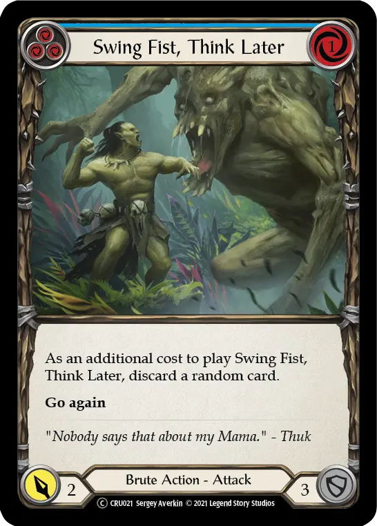 Swing Fist, Think Later — Crucible of War - Unlimited — Rainbow Foil
