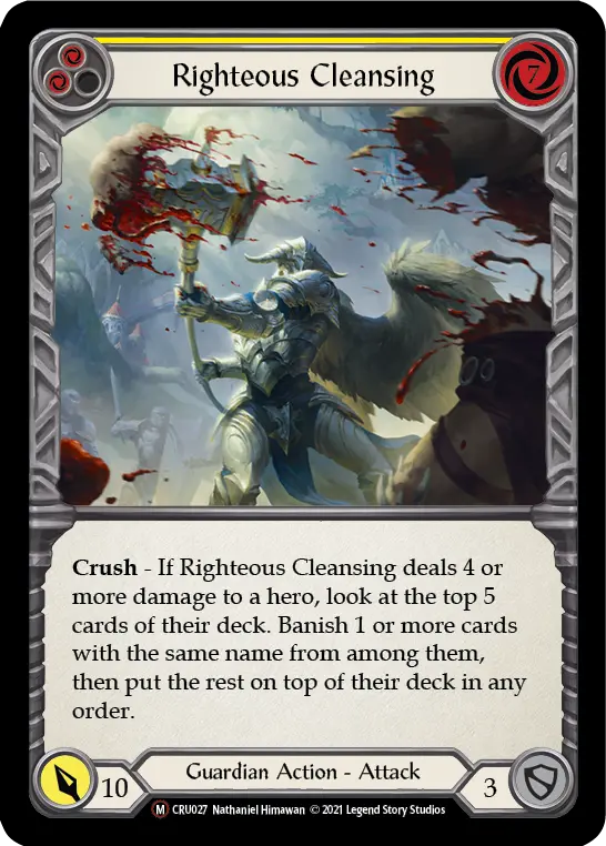 Righteous Cleansing — Crucible of War - Unlimited — Rainbow Foil