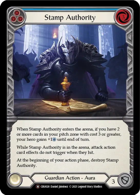 Stamp Authority — Crucible of War - Unlimited — Rainbow Foil