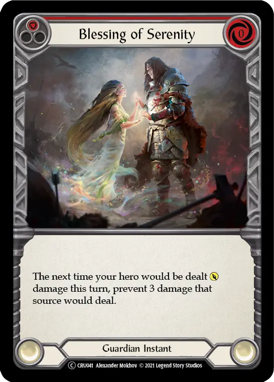 Blessing of Serenity — Crucible of War - Unlimited — Rainbow Foil