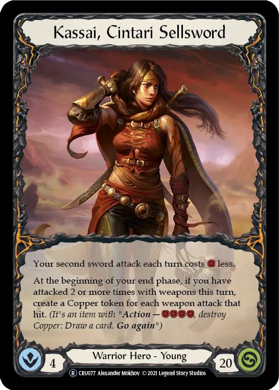 Kassai, Cintari Sellsword — Crucible of War - Unlimited — Extended Art — Rainbow Foil