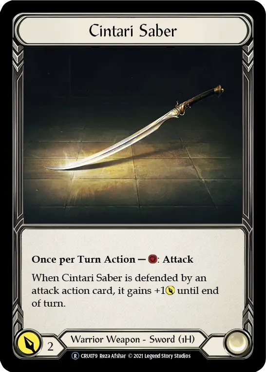 Cintari Saber — Crucible of War - Unlimited — Rainbow Foil