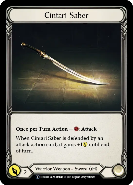 Cintari Saber — Crucible of War - Unlimited — Rainbow Foil
