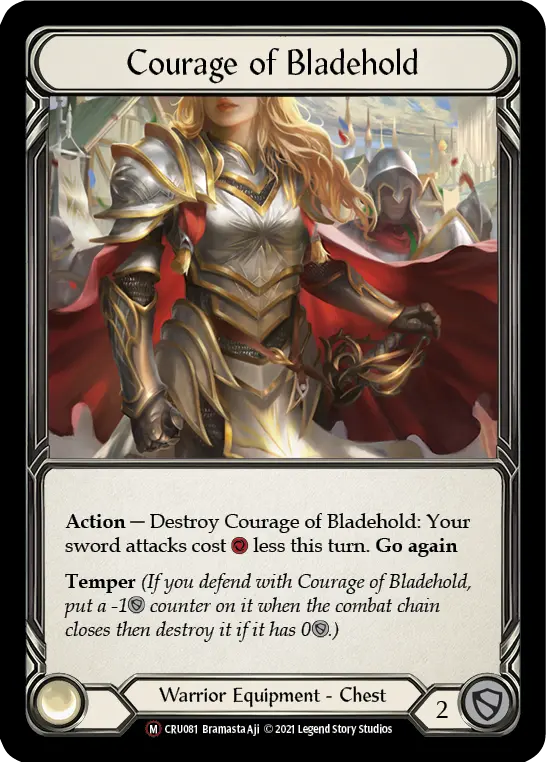 Courage of Bladehold — Crucible of War - Unlimited — Rainbow Foil