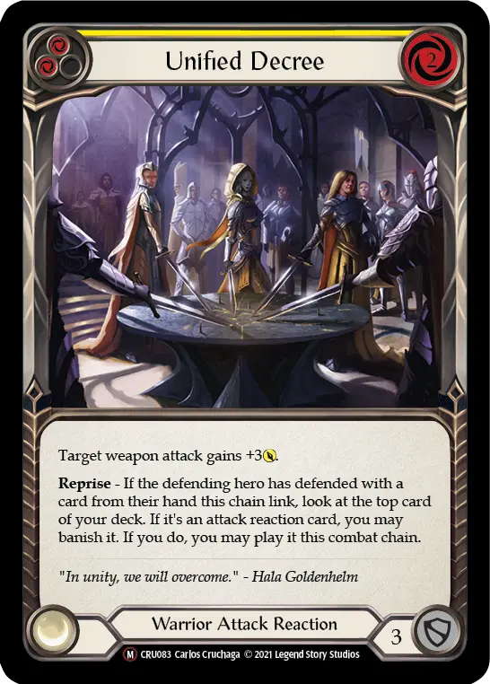 Unified Decree — Crucible of War - Unlimited — Rainbow Foil