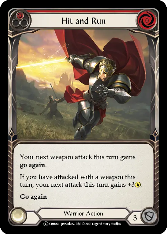 Hit and Run — Crucible of War - Unlimited — Rainbow Foil