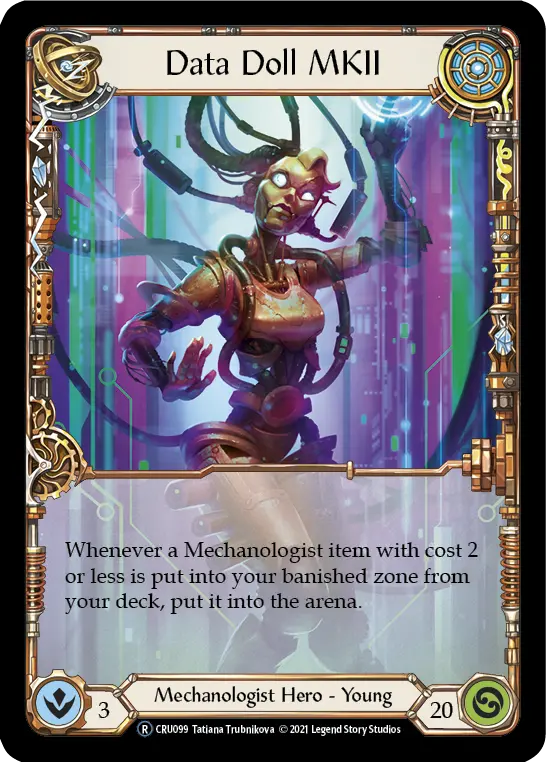 Data Doll MKII — Crucible of War - Unlimited — Extended Art — Rainbow Foil