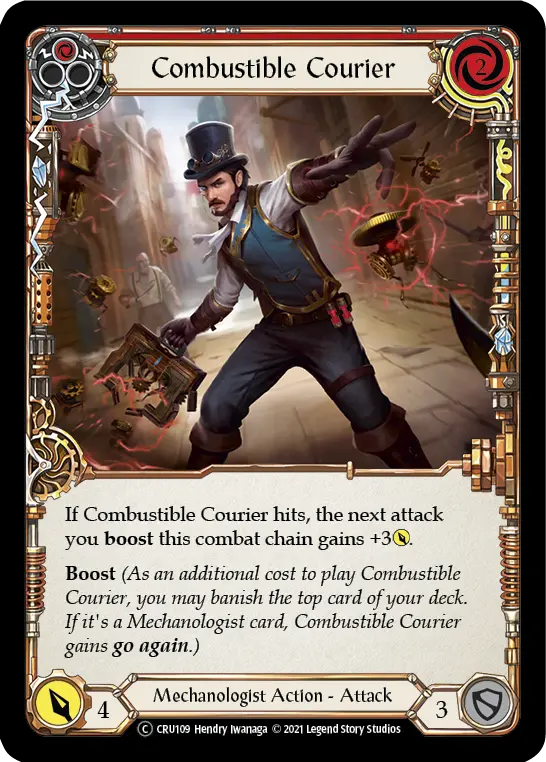 Combustible Courier — Crucible of War - Unlimited — Rainbow Foil