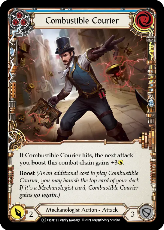 Combustible Courier — Crucible of War - Unlimited — Rainbow Foil