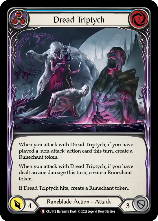 Dread Triptych — Crucible of War - Unlimited — Rainbow Foil