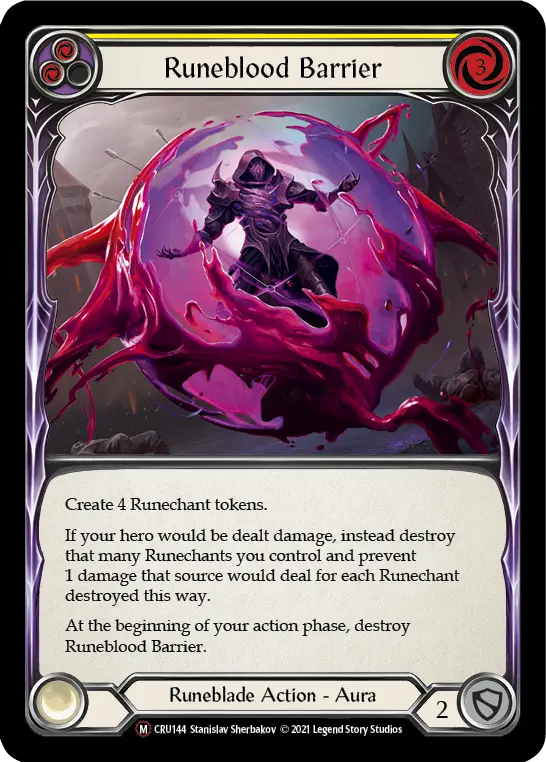 Runeblood Barrier — Crucible of War - Unlimited — Rainbow Foil