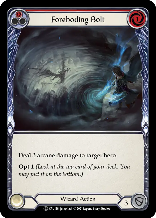 Foreboding Bolt — Crucible of War - Unlimited — Rainbow Foil
