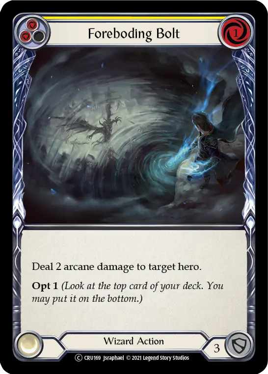 Foreboding Bolt — Crucible of War - Unlimited — Rainbow Foil