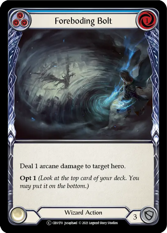 Foreboding Bolt — Crucible of War - Unlimited — Rainbow Foil