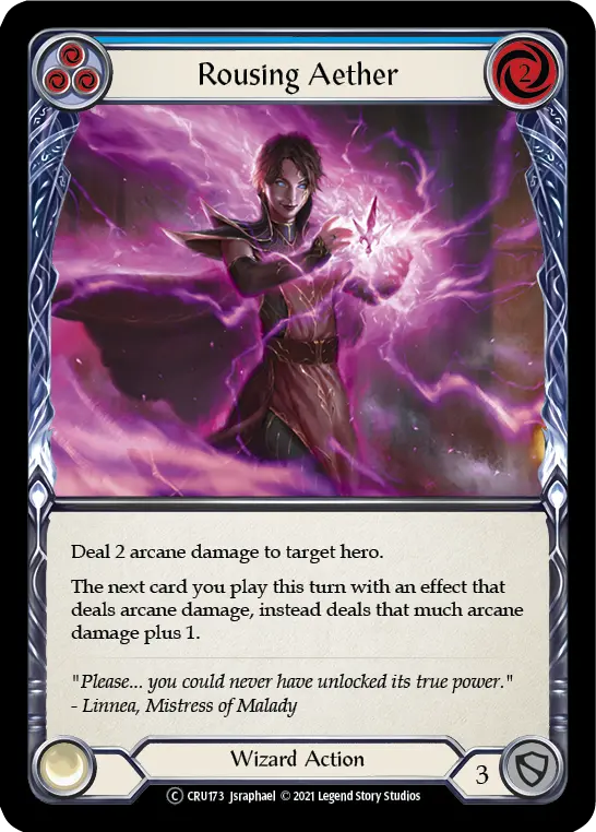 Rousing Aether — Crucible of War - Unlimited — Rainbow Foil