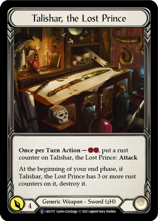 Talishar, the Lost Prince — Crucible of War - Unlimited — Rainbow Foil
