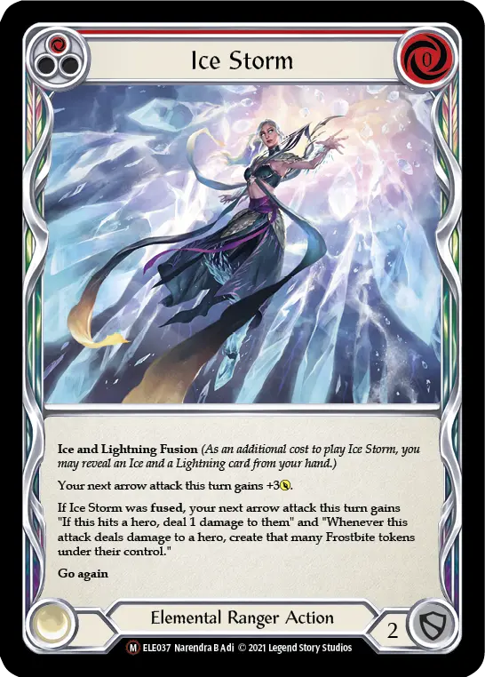 Ice Storm — Tales of Aria - Unlimited — Rainbow Foil