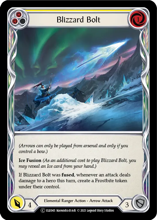 Blizzard Bolt — Tales of Aria - Unlimited — Rainbow Foil