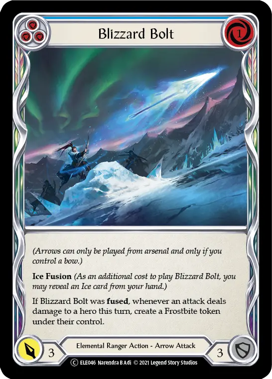 Blizzard Bolt — Tales of Aria - Unlimited — Rainbow Foil