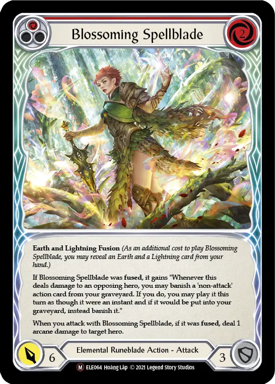 Blossoming Spellblade — Tales of Aria - Unlimited — Rainbow Foil