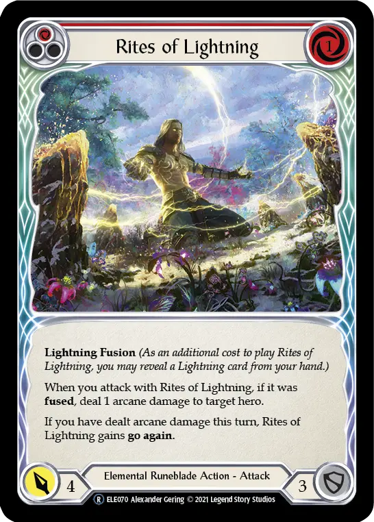 Rites of Lightning — Tales of Aria - Unlimited — Rainbow Foil