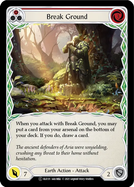 Break Ground — Tales of Aria - Unlimited — Rainbow Foil