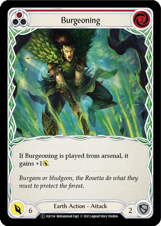 Burgeoning — Tales of Aria - Unlimited — Rainbow Foil