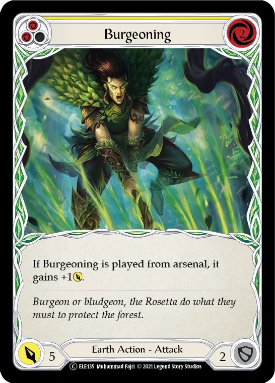 Burgeoning — Tales of Aria - Unlimited — Rainbow Foil