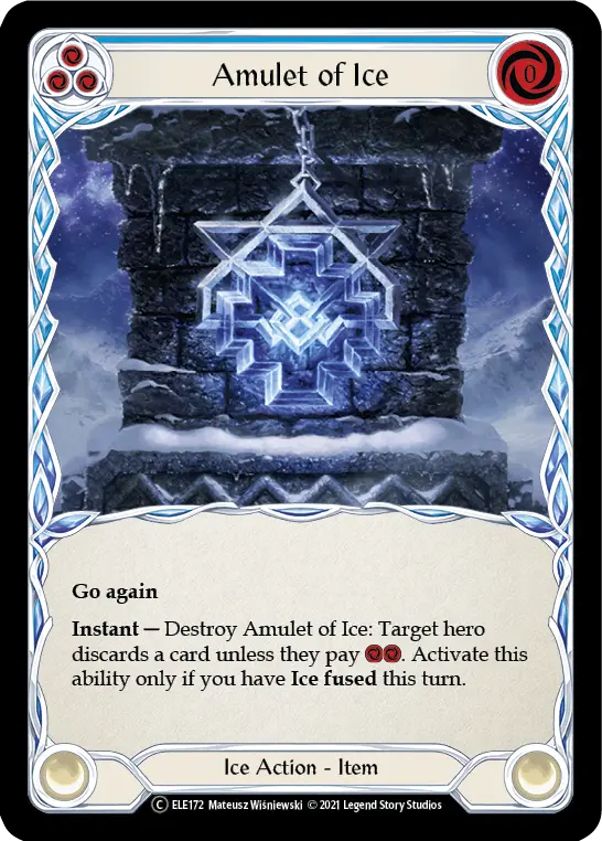 Amulet of Ice — Tales of Aria - Unlimited — Rainbow Foil