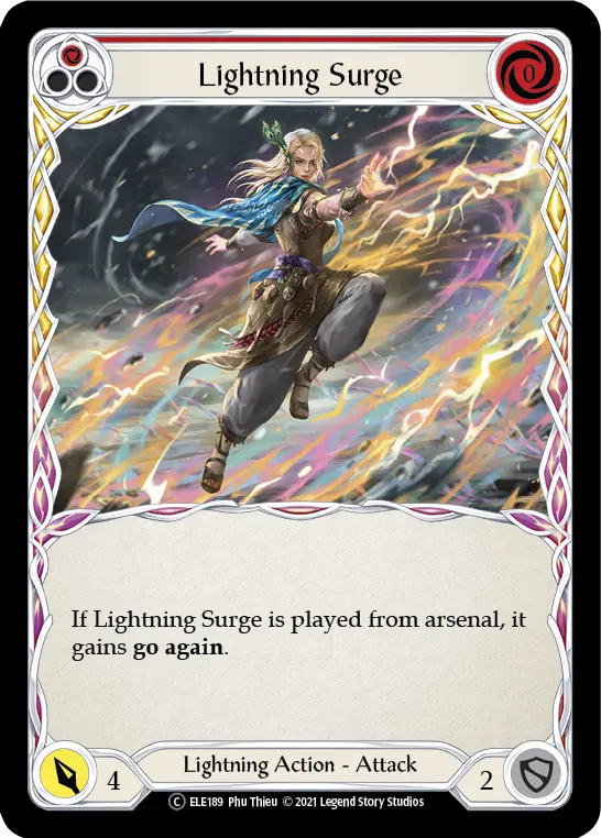 Lightning Surge — Tales of Aria - Unlimited — Rainbow Foil
