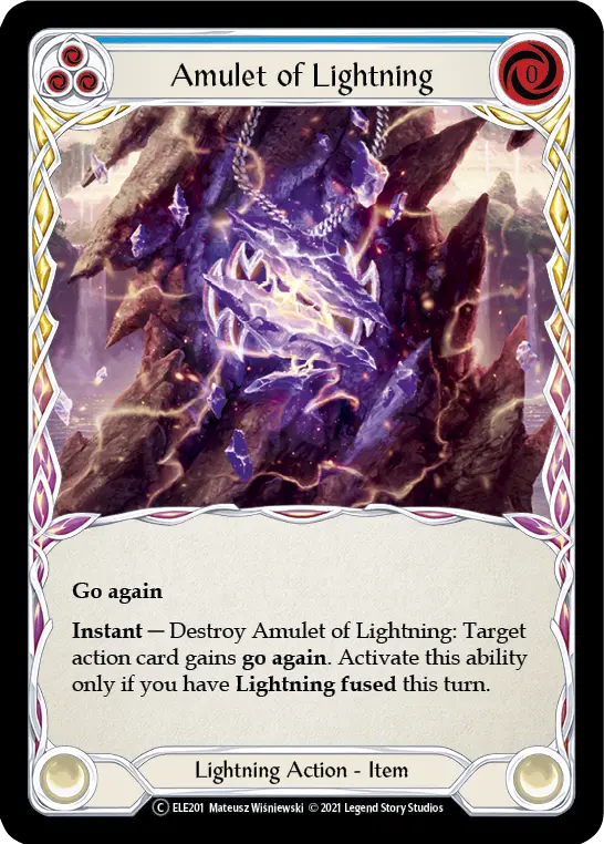 Amulet of Lightning — Tales of Aria - Unlimited — Rainbow Foil