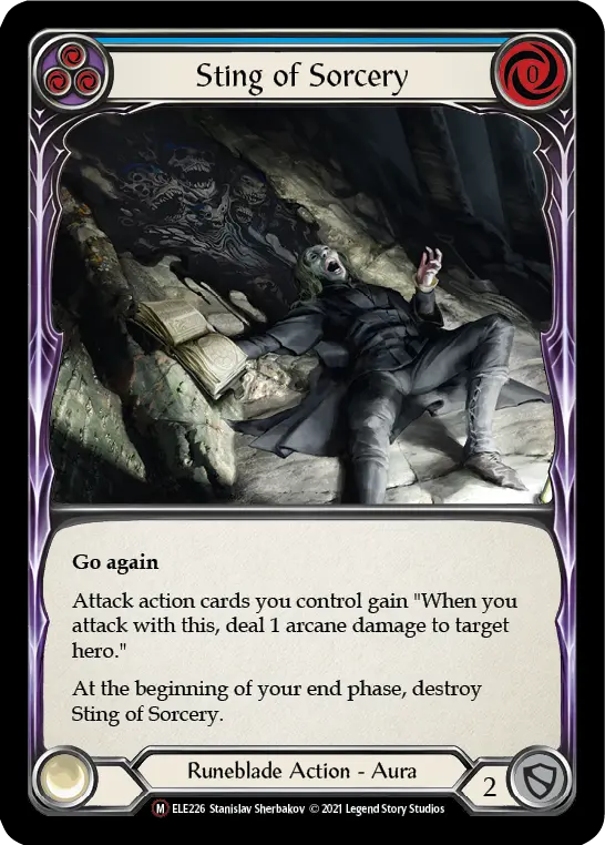 Sting of Sorcery — Tales of Aria - Unlimited — Rainbow Foil