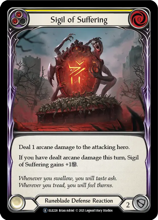 Sigil of Suffering — Tales of Aria - Unlimited — Rainbow Foil