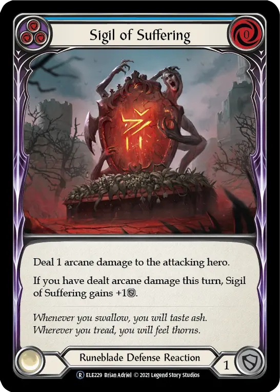 Sigil of Suffering — Tales of Aria - Unlimited — Rainbow Foil