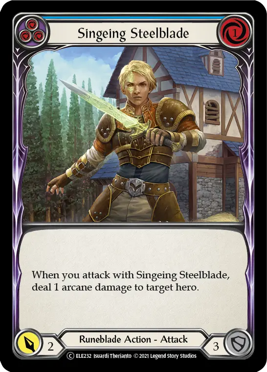 Singeing Steelblade — Tales of Aria - Unlimited — Rainbow Foil