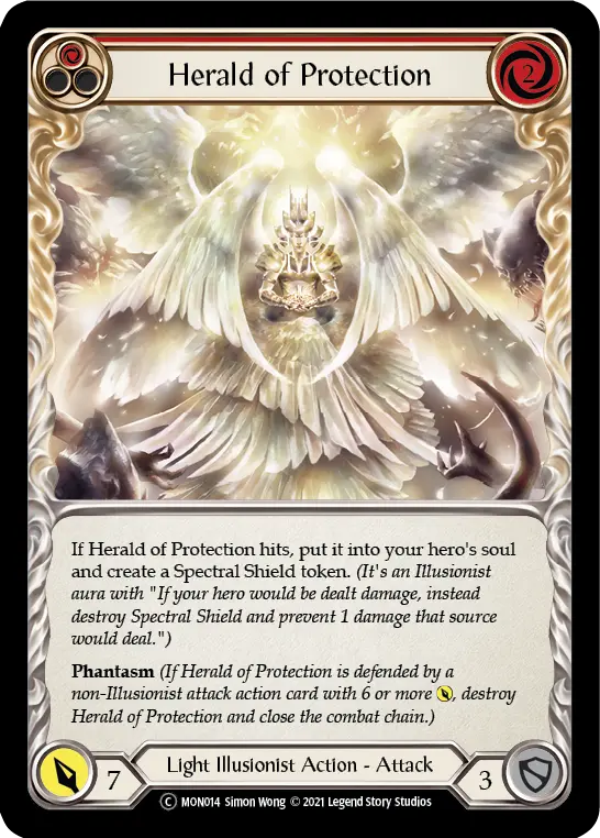 Herald of Protection — Monarch - Unlimited — Rainbow Foil