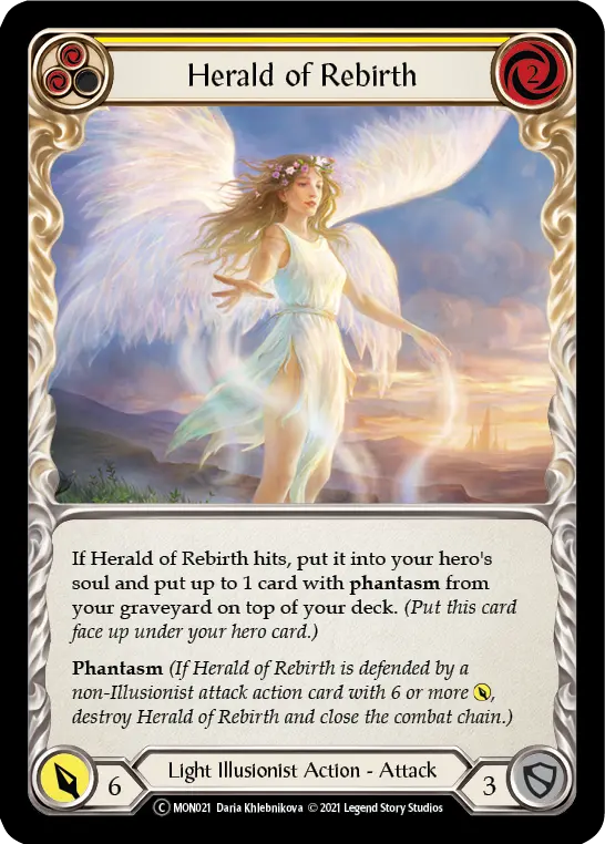 Herald of Rebirth — Monarch - Unlimited — Rainbow Foil