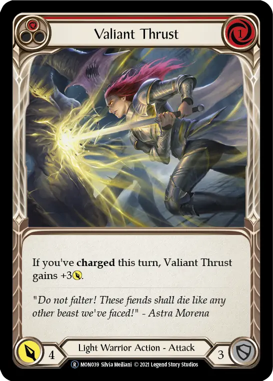 Valiant Thrust — Monarch - Unlimited — Rainbow Foil