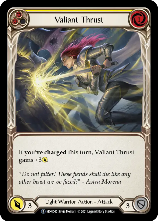 Valiant Thrust — Monarch - Unlimited — Rainbow Foil