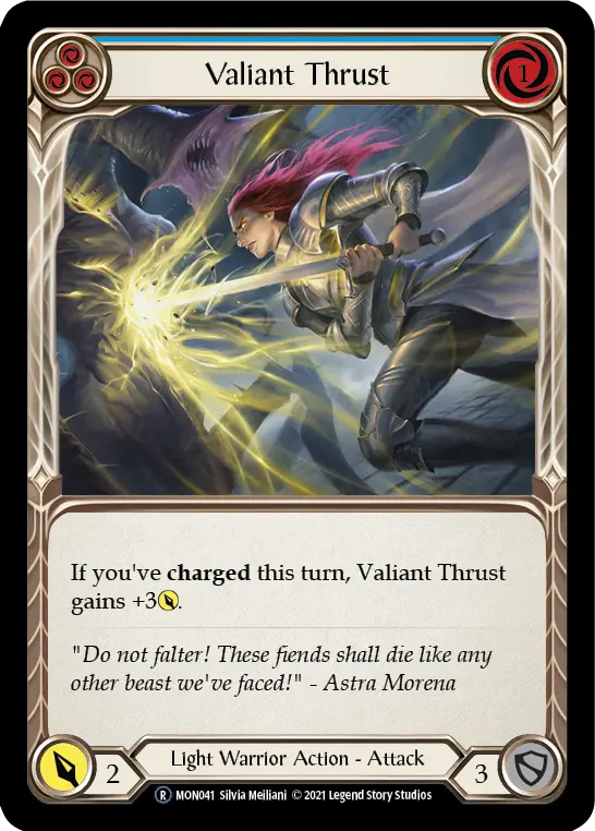 Valiant Thrust — Monarch - Unlimited — Rainbow Foil