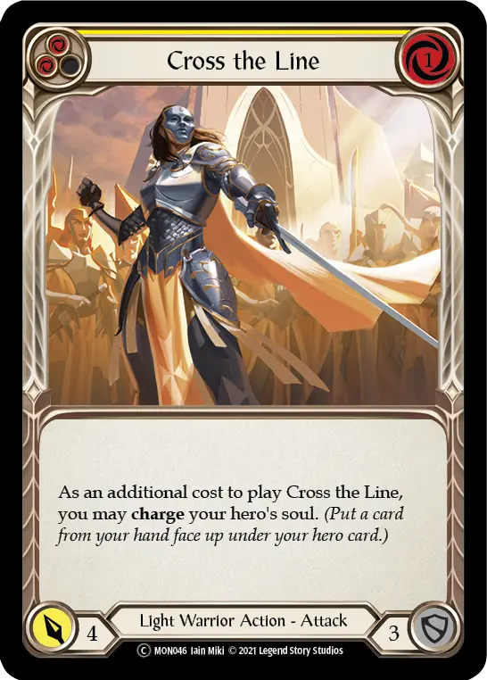Cross the Line — Monarch - Unlimited — Rainbow Foil